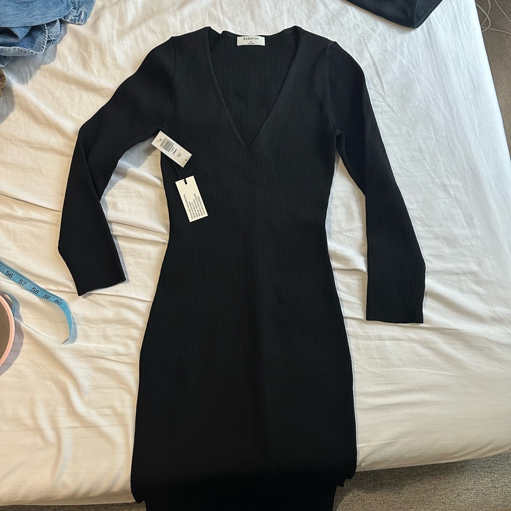 Babaton Black Long Sleeve Dress